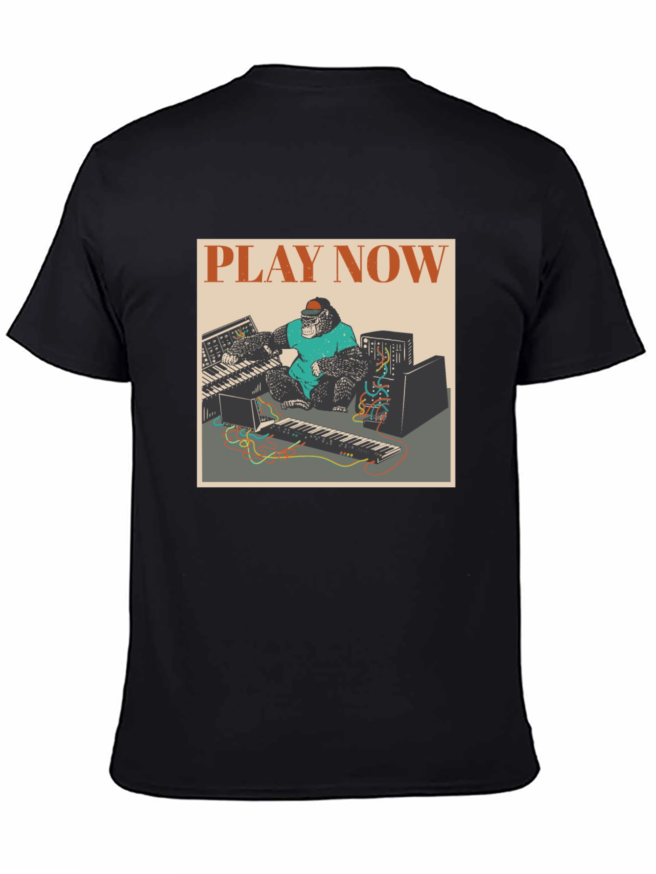 Play Now Gorilla Graphic Tee - Black