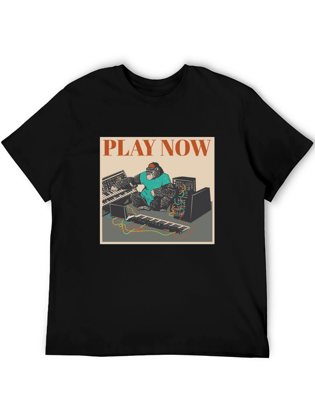 Play Now Gorilla Graphic Tee - Black