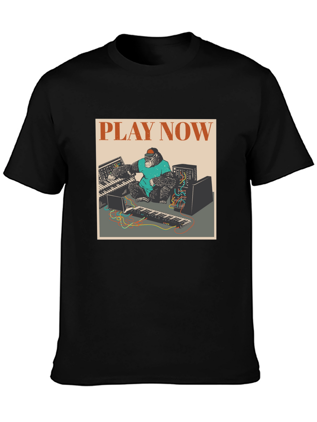 Play Now Gorilla Graphic Tee - Black