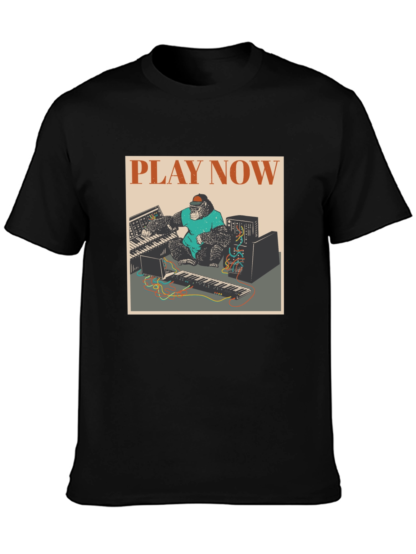 Play Now Gorilla Graphic Tee - Black