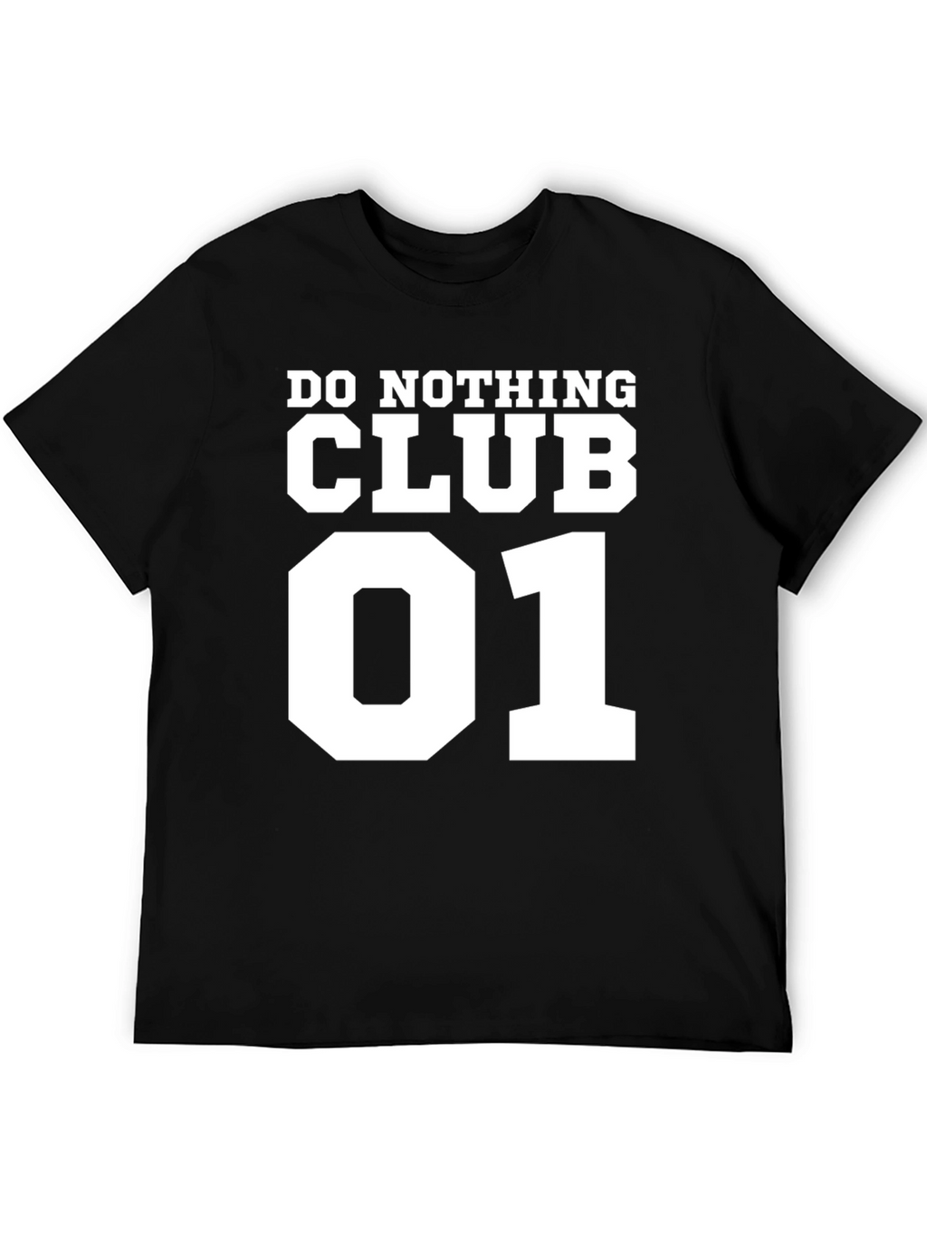 Do Nothing Club 01 Black T-Shirt