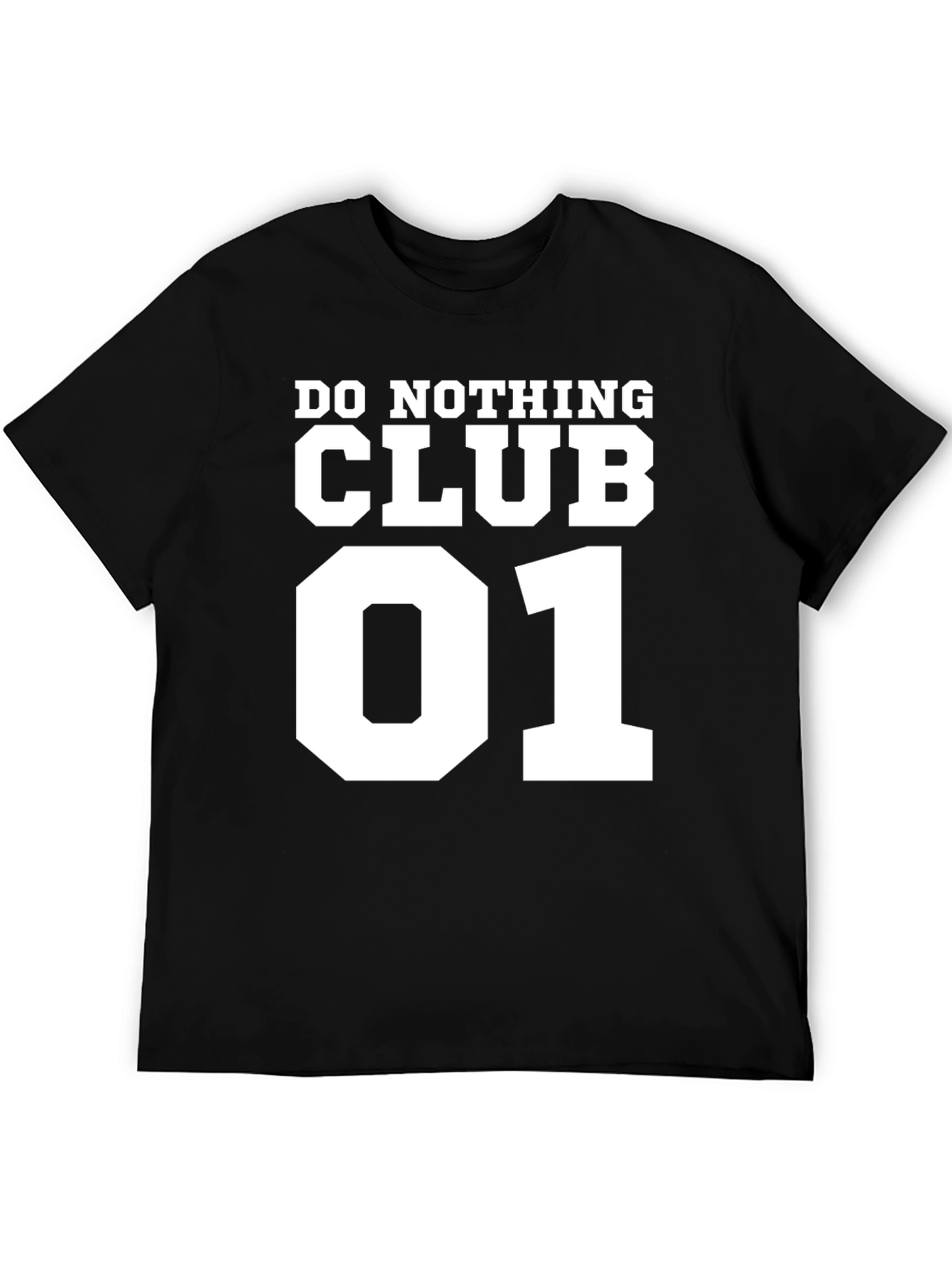 Do Nothing Club 01 Black T-Shirt