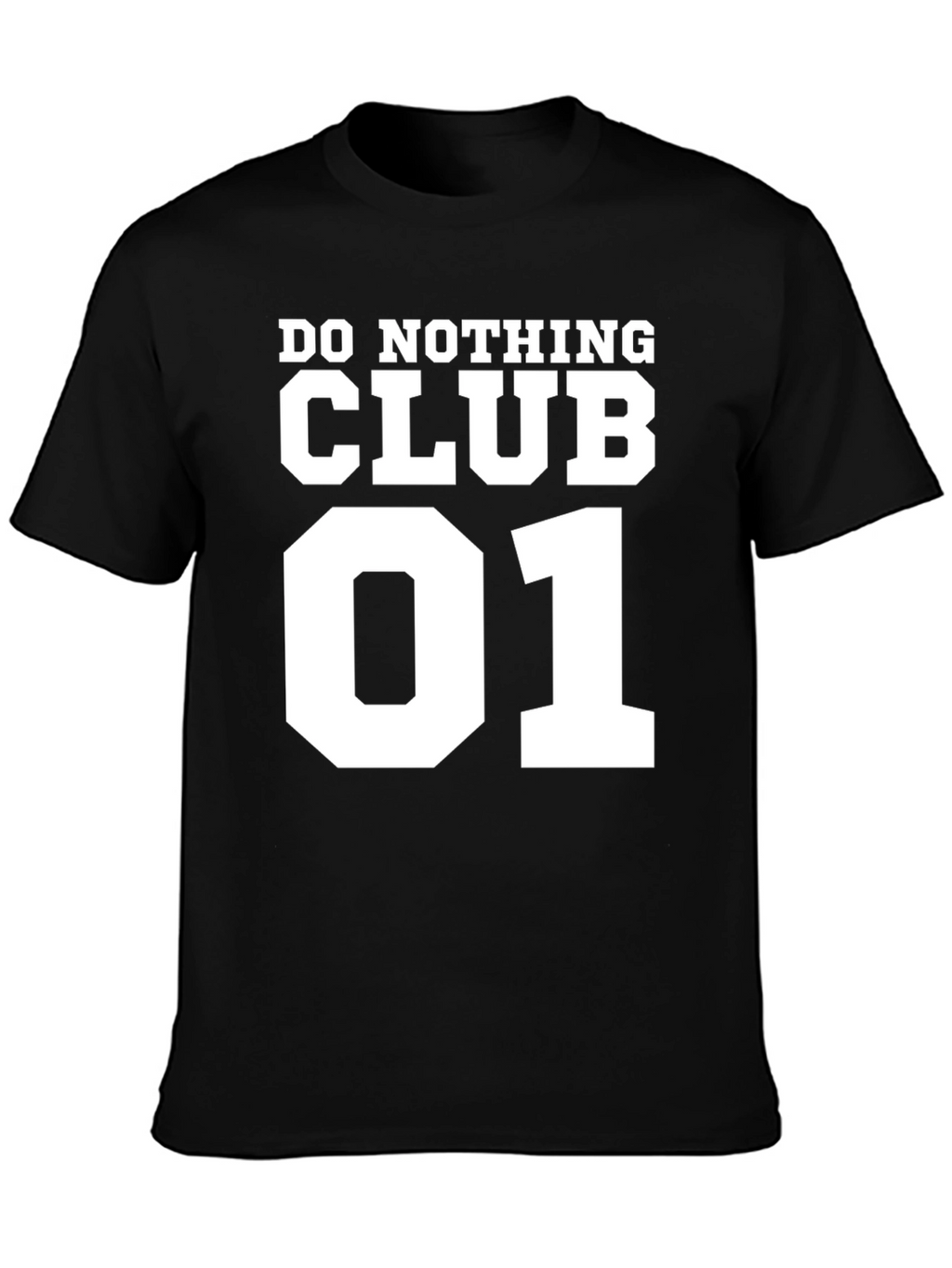 Do Nothing Club 01 Black T-Shirt