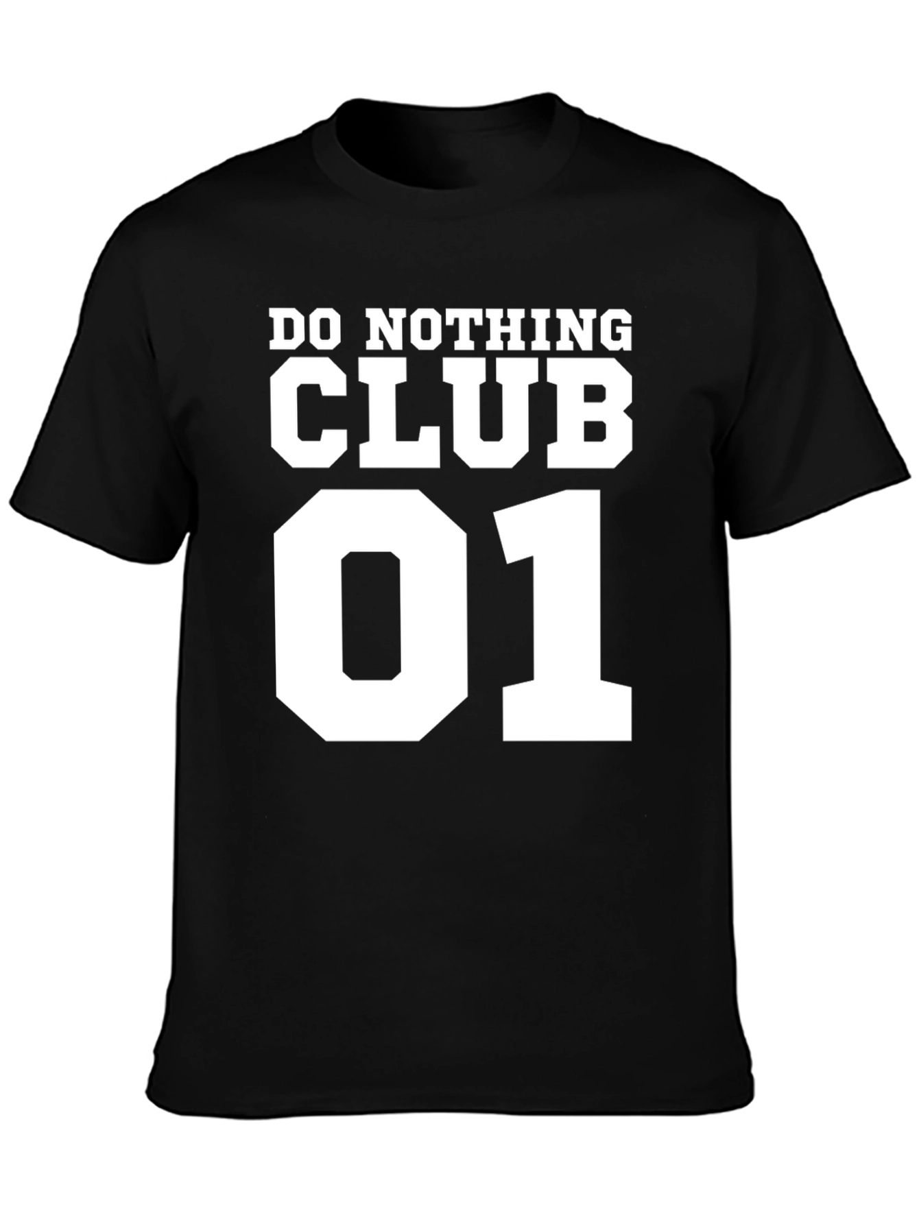 Do Nothing Club 01 Black T-Shirt