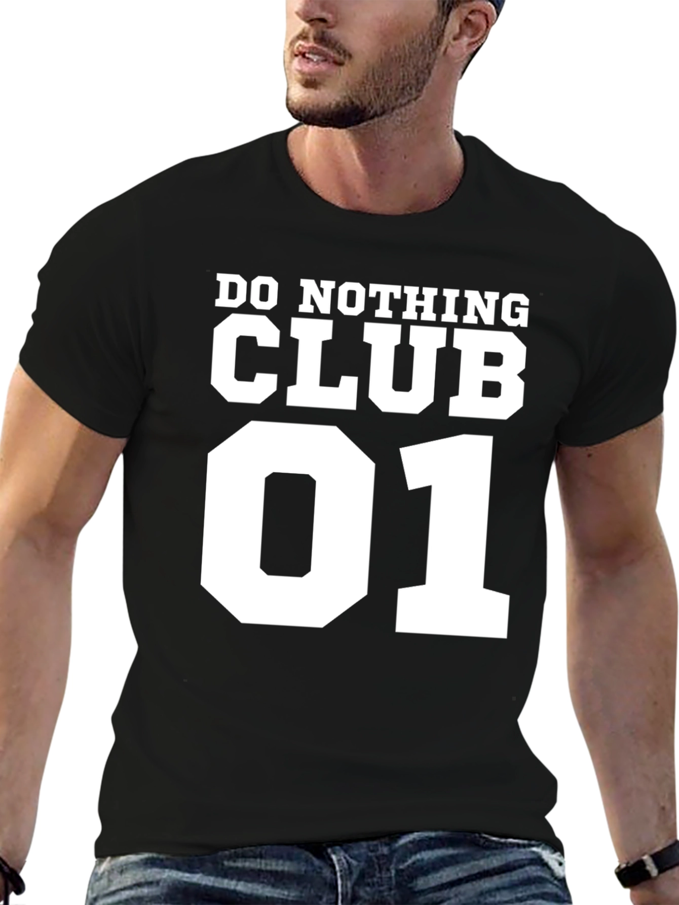 Do Nothing Club 01 Black T-Shirt