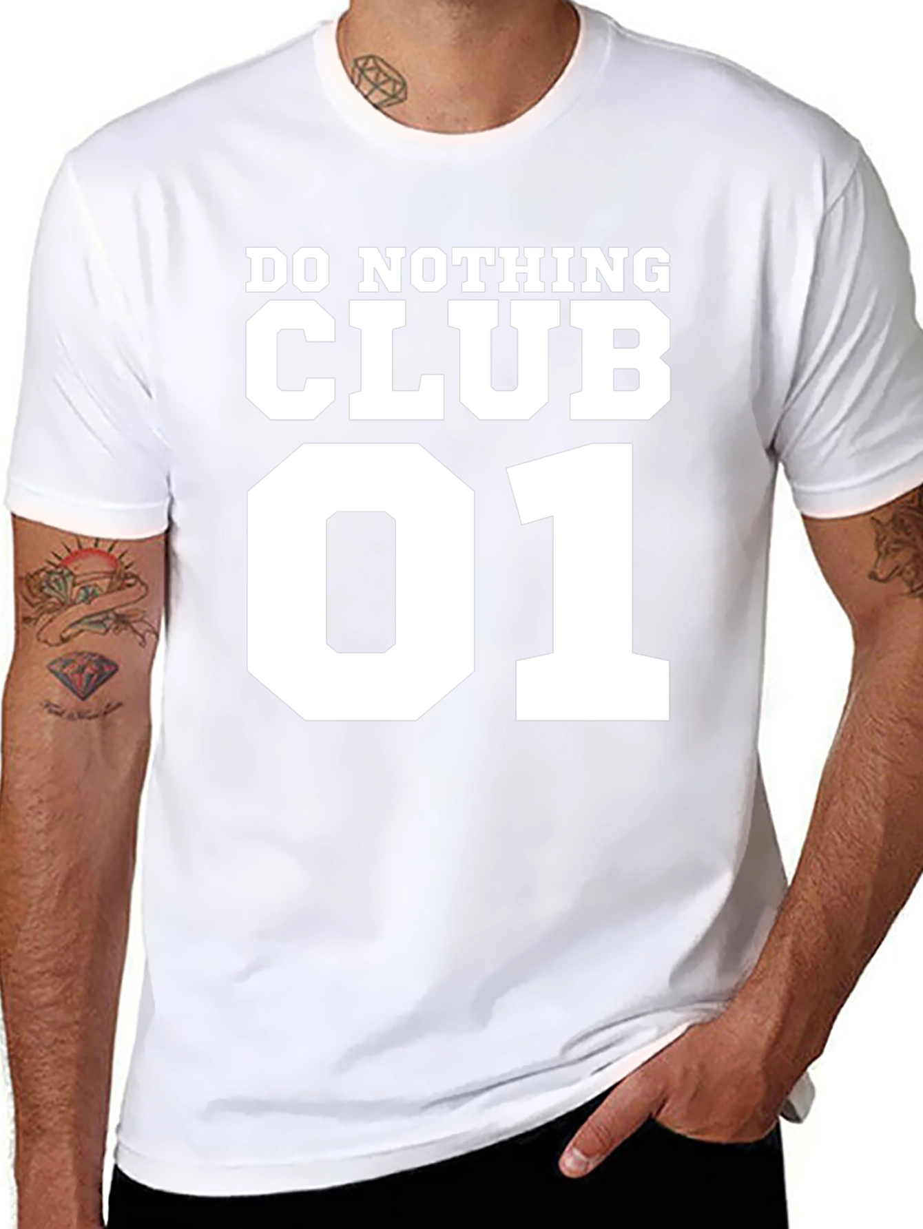 Do Nothing Club 01 Black T-Shirt