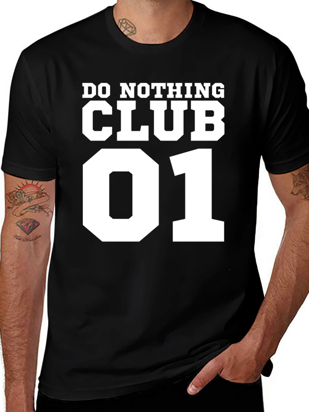 Do Nothing Club 01 Black T-Shirt