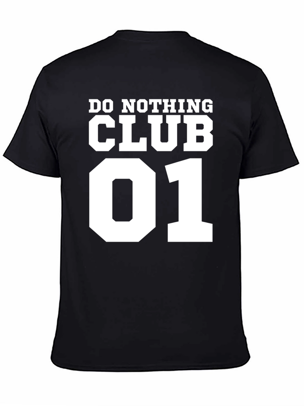 Do Nothing Club 01 Black T-Shirt