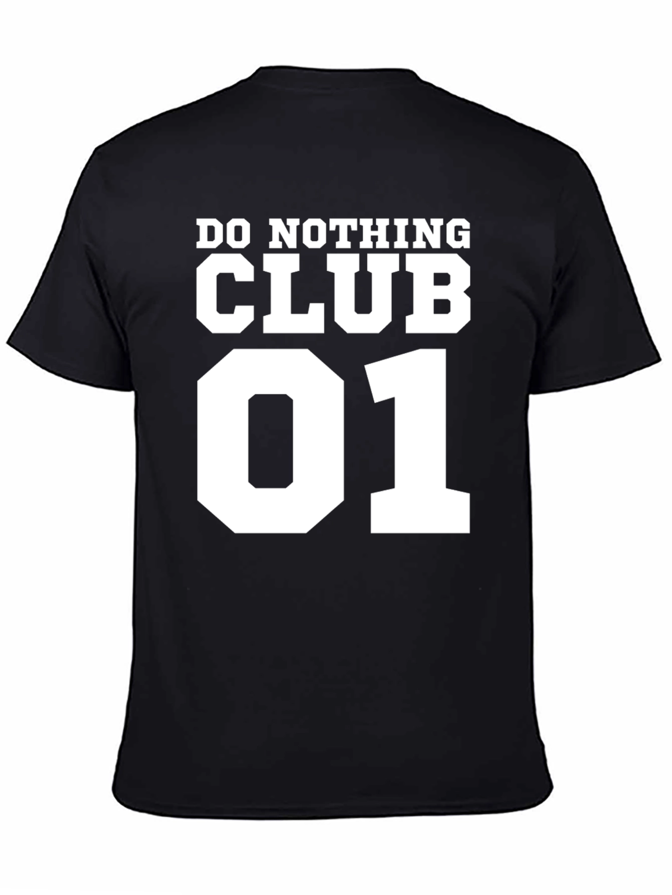 Do Nothing Club 01 Black T-Shirt