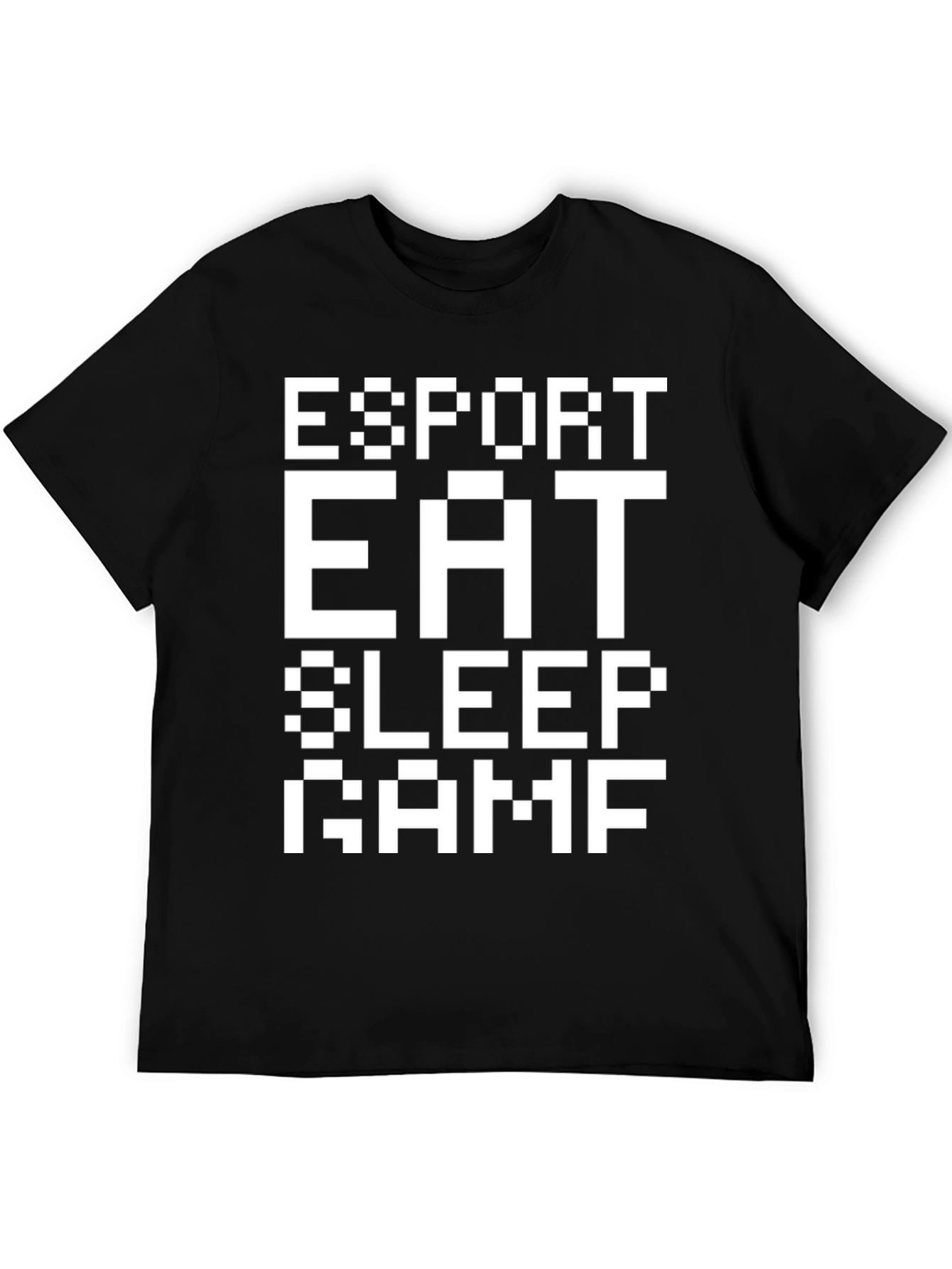 Esport Eat Sleep Game Pixel T-Shirt