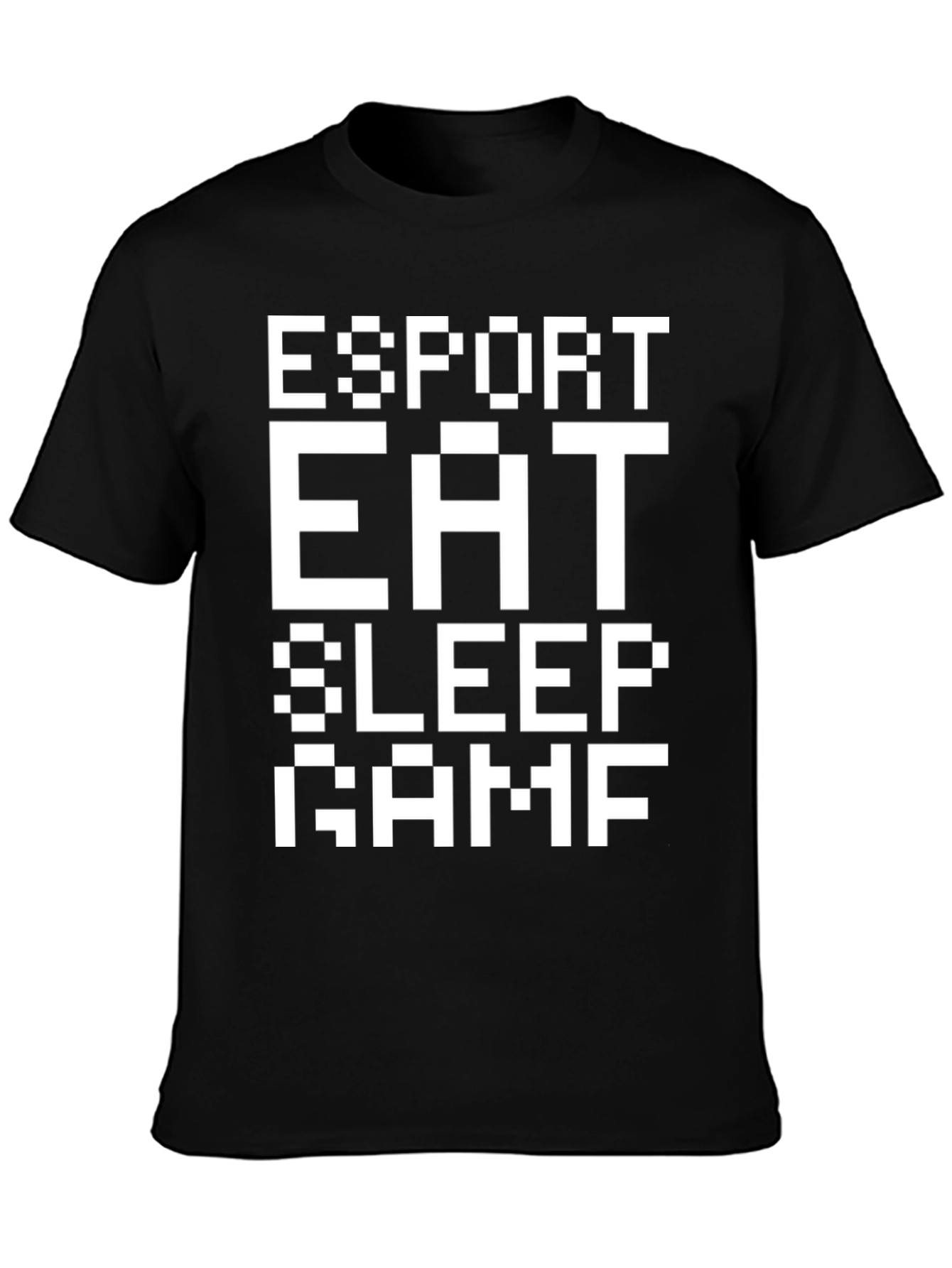 Esport Eat Sleep Game Pixel T-Shirt