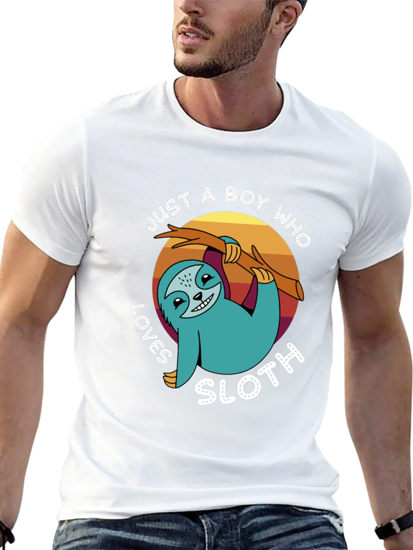 Just a Boy Who Loves Sloth T-Shirt