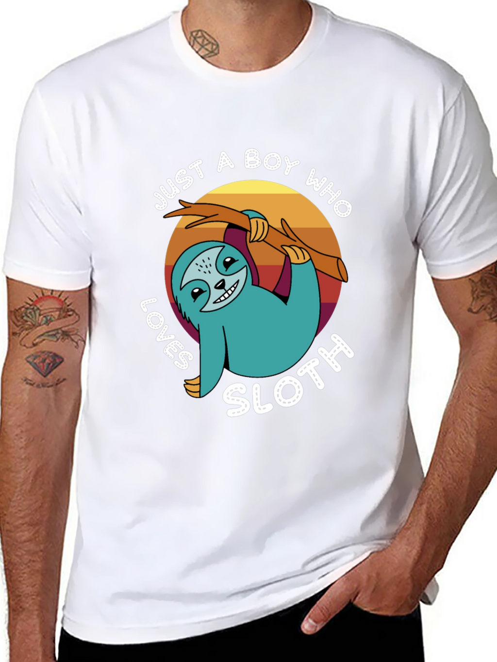 Just a Boy Who Loves Sloth T-Shirt