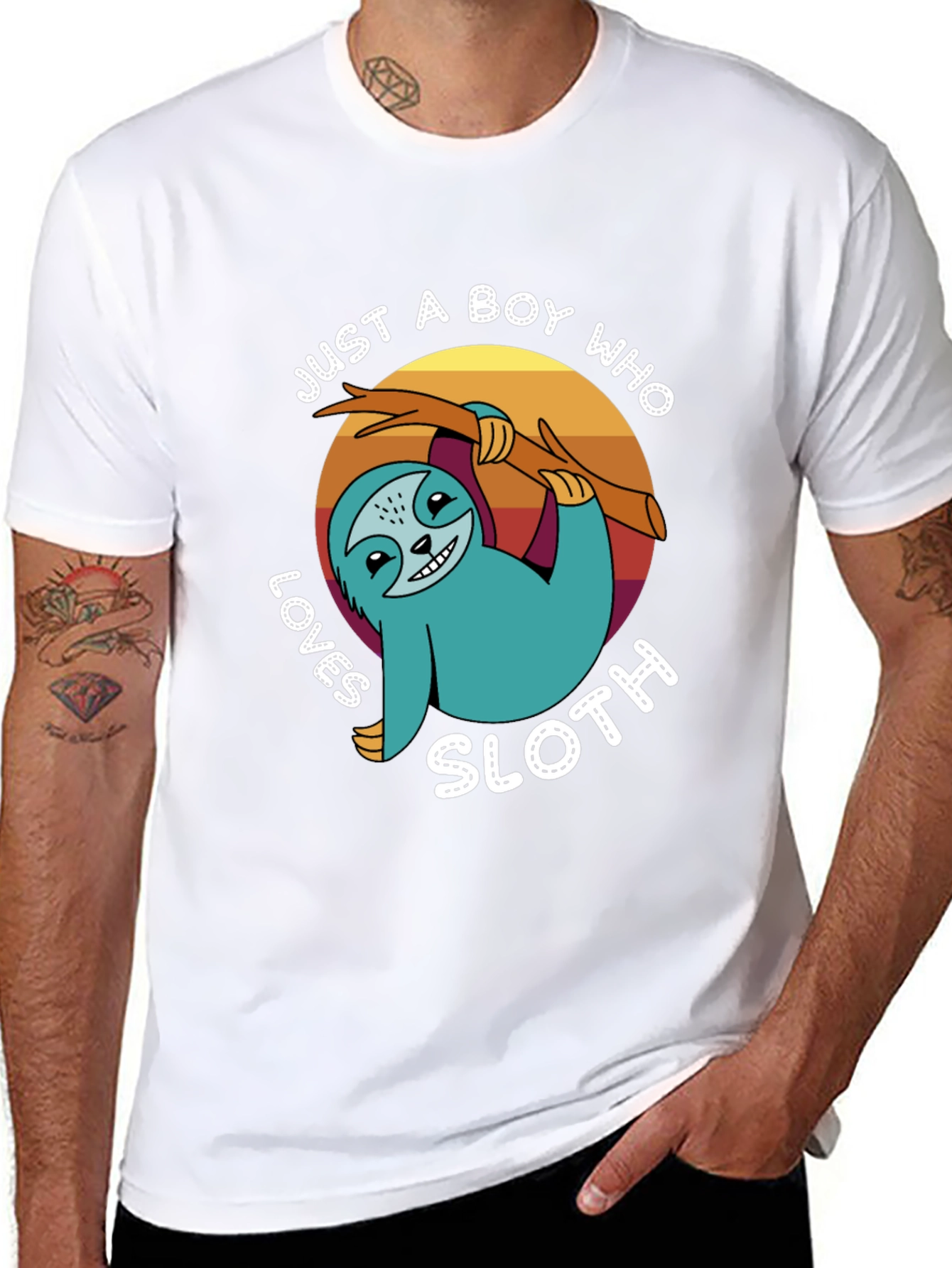 Just a Boy Who Loves Sloth T-Shirt