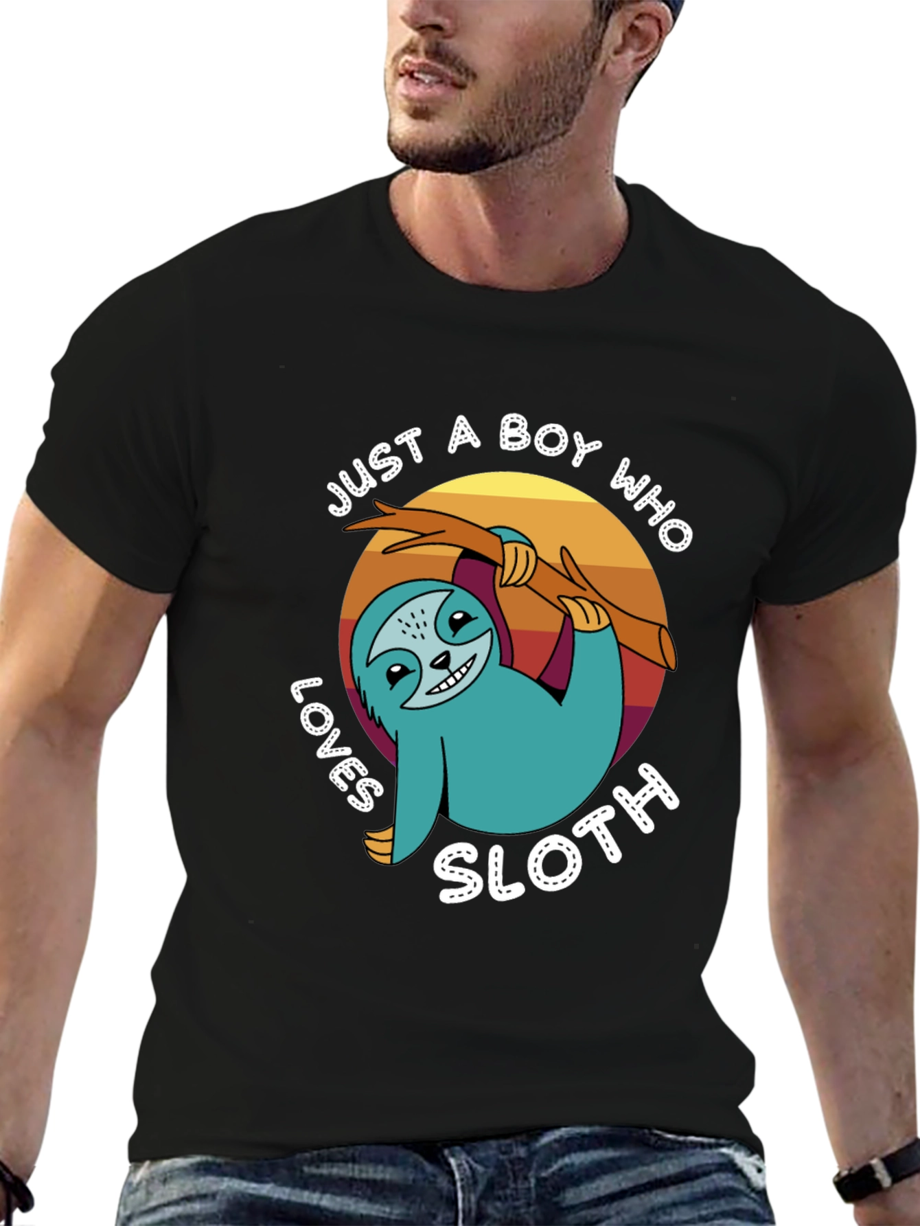 Just a Boy Who Loves Sloth T-Shirt