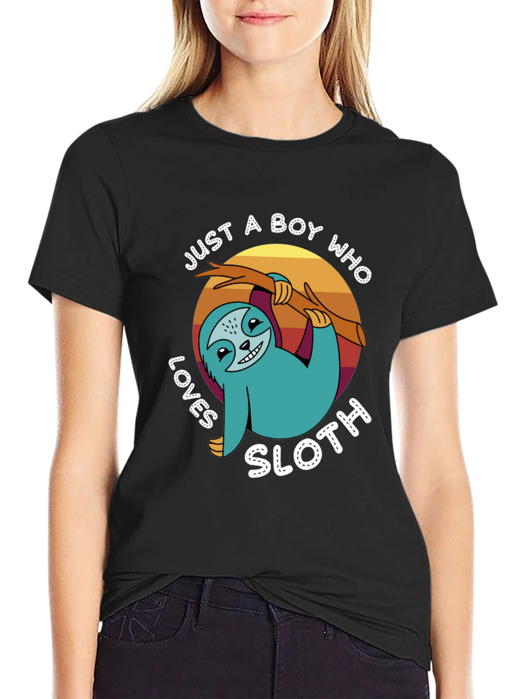 Just a Boy Who Loves Sloth T-Shirt