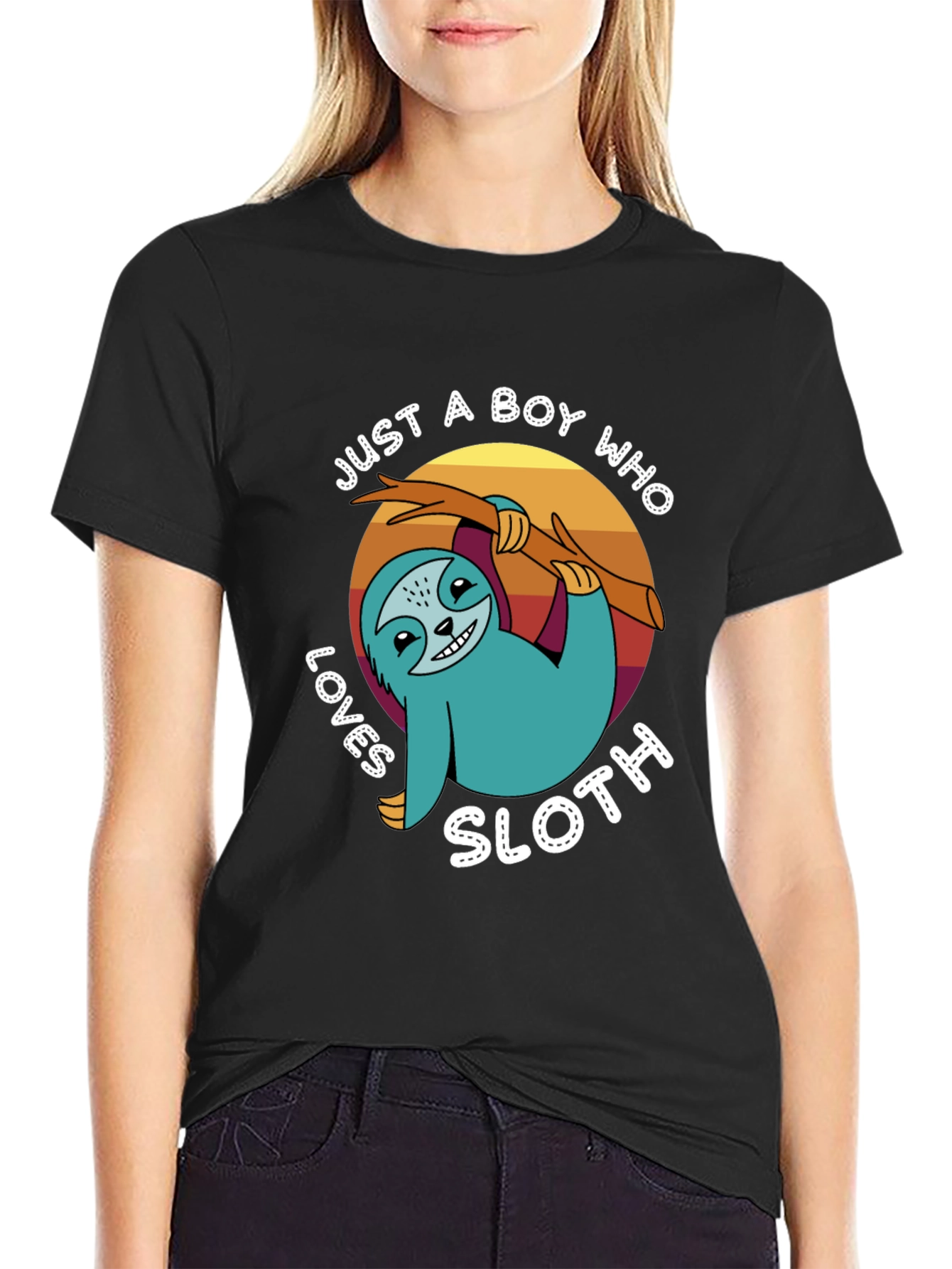 Just a Boy Who Loves Sloth T-Shirt