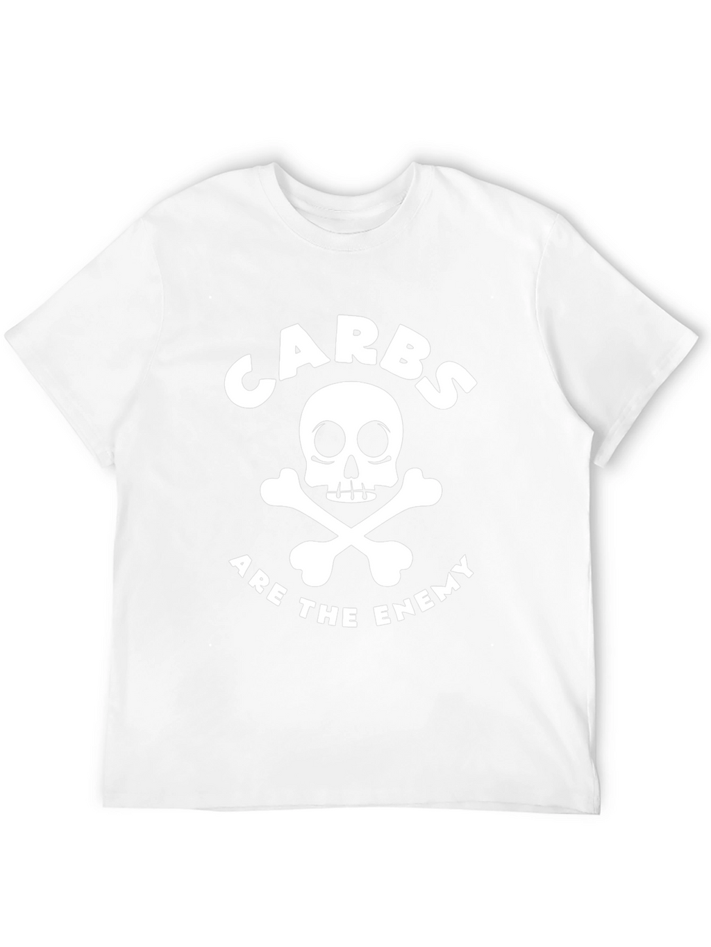Carbs Are the Enemy Black Graphic T-Shirt