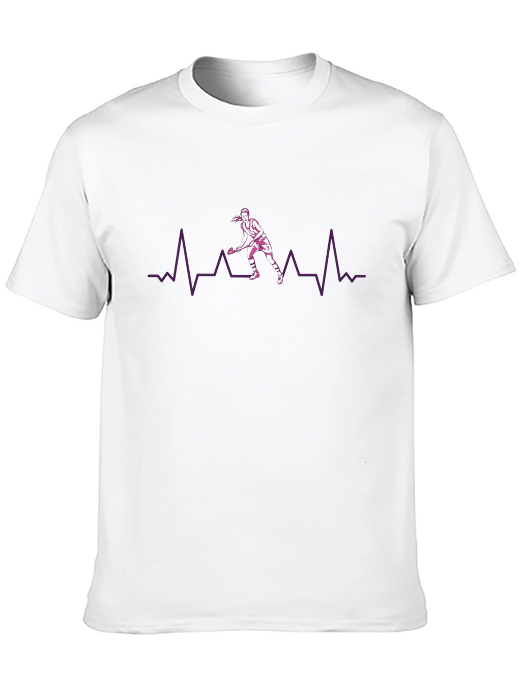 Hockey Heartbeat Graphic Tee - Sport Fan Shirt