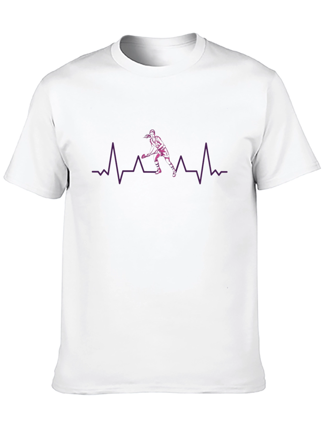 Hockey Heartbeat Graphic Tee - Sport Fan Shirt