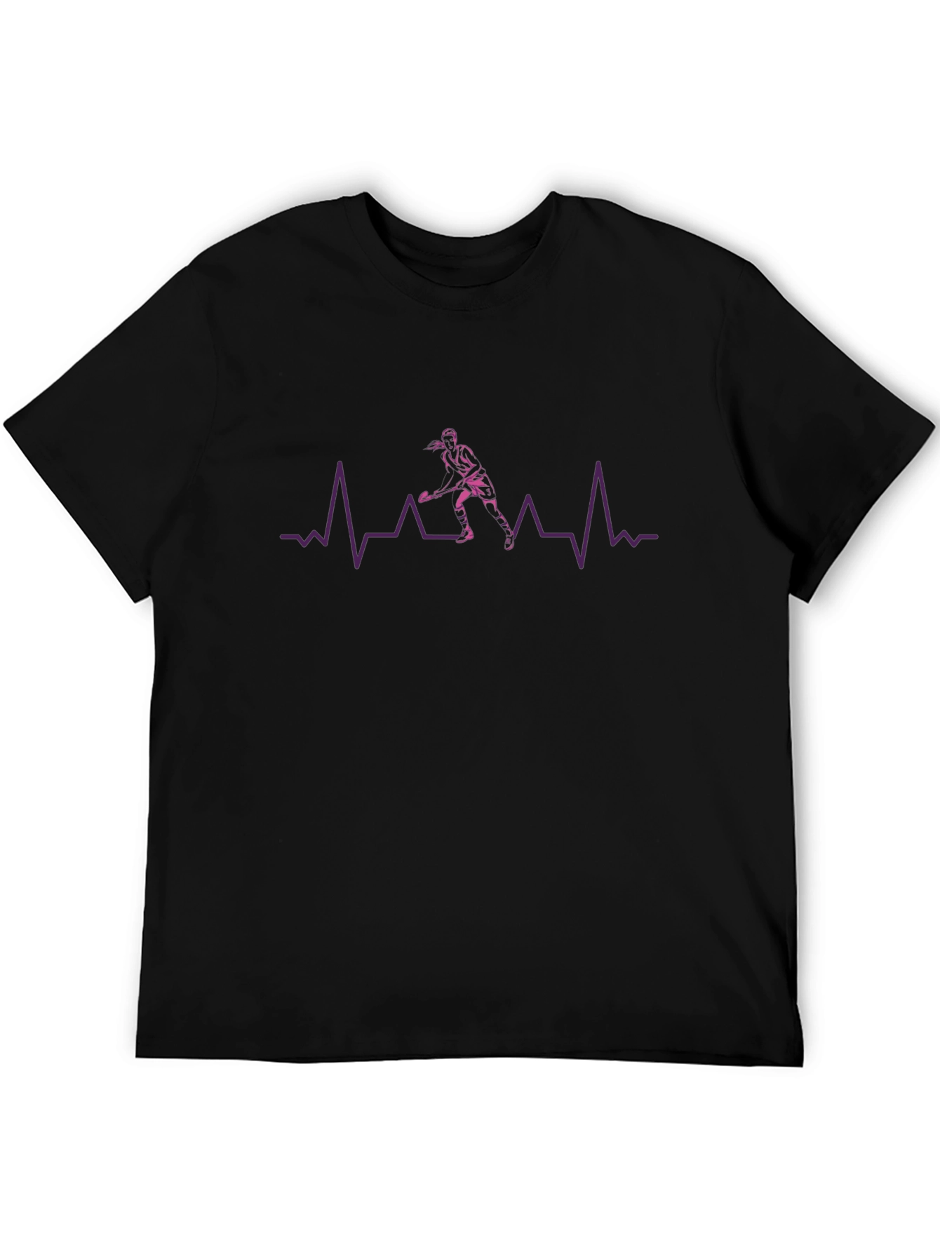 Hockey Heartbeat Graphic Tee - Sport Fan Shirt
