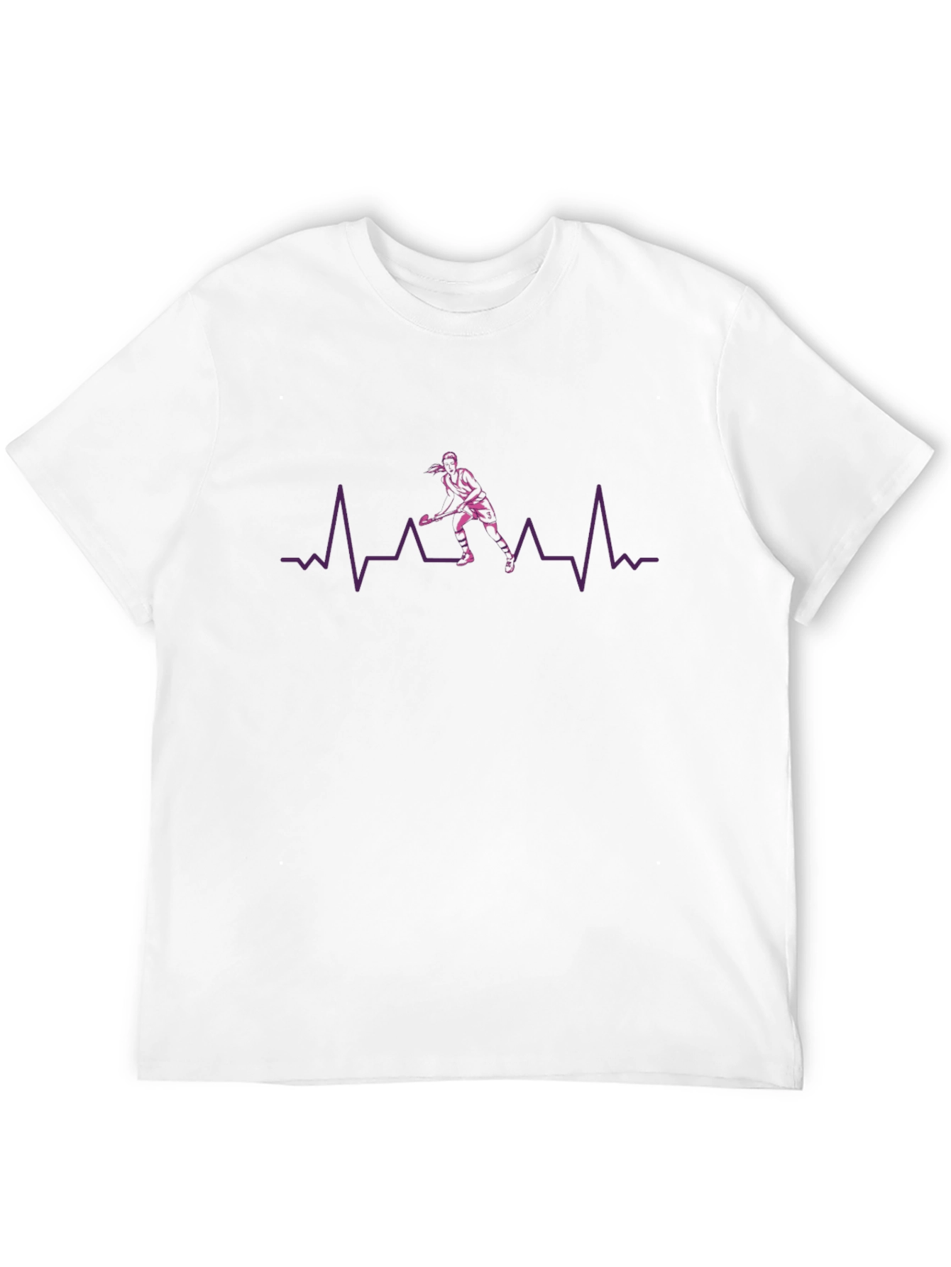 Hockey Heartbeat Graphic Tee - Sport Fan Shirt