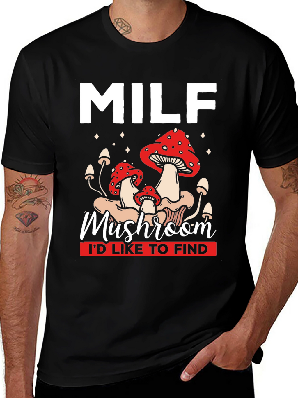 MILF Mushroom T-Shirt Funny Graphic Tee