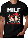 MILF Mushroom T-Shirt Funny Graphic Tee