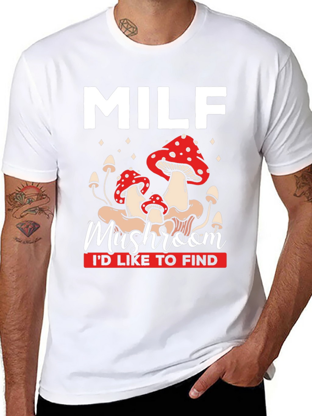 MILF Mushroom T-Shirt Funny Graphic Tee