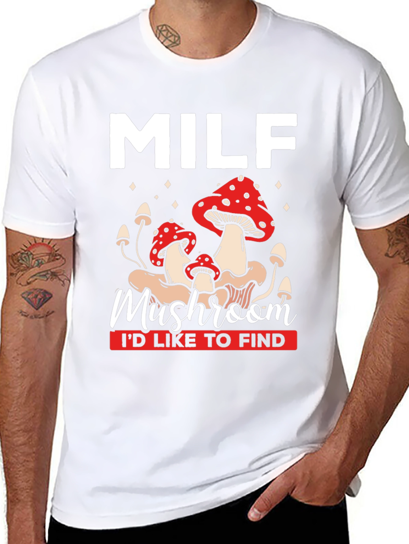 MILF Mushroom T-Shirt Funny Graphic Tee