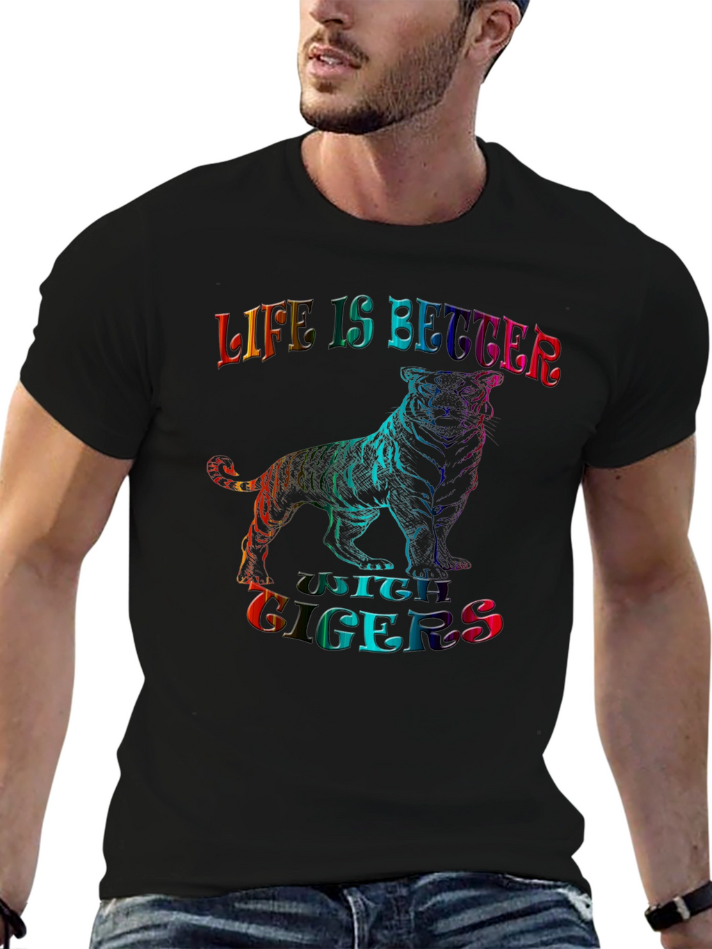 Life Is Better With Tigers Graphic T-Shirt