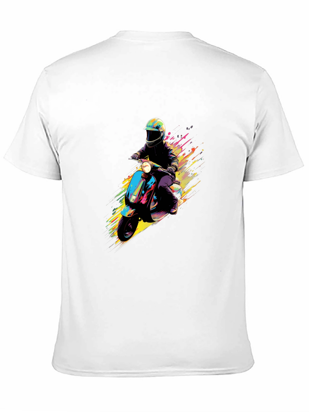 Retro Scooter Graphic T-Shirt - Cool Rider Design