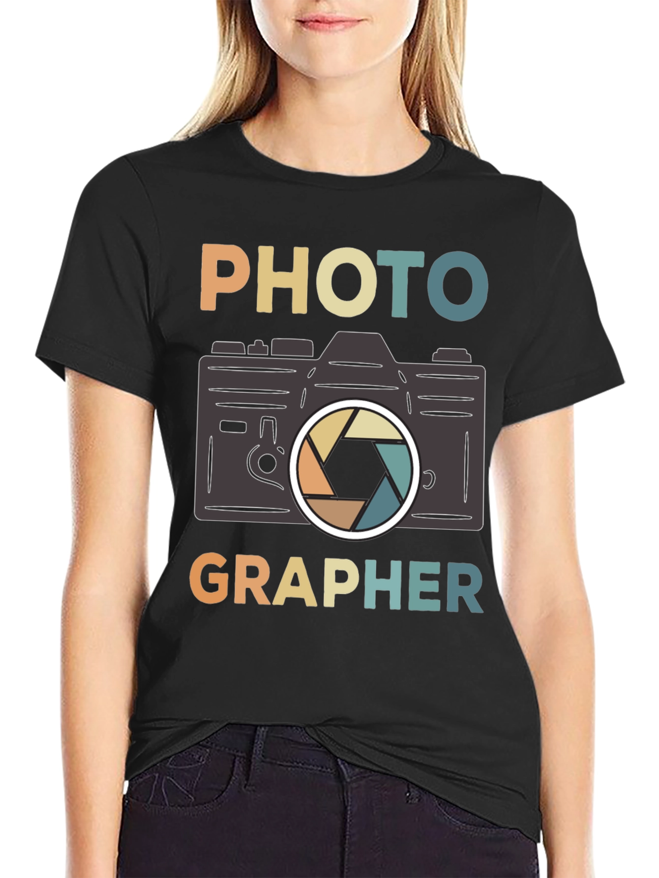 Photographer Retro Camera Graphic T-Shirt