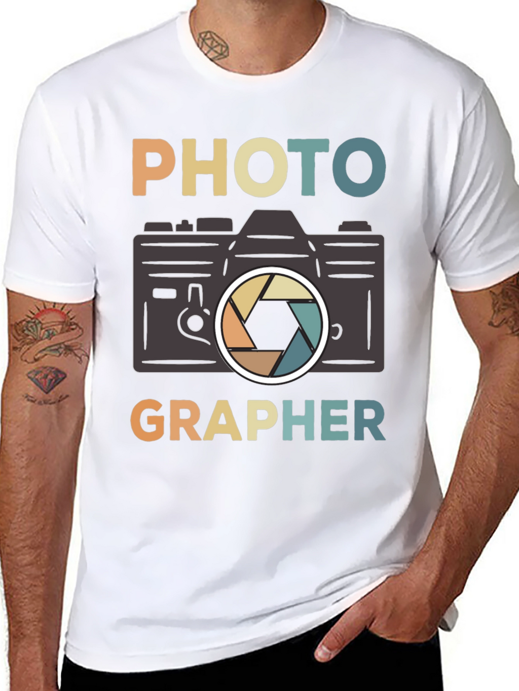 Photographer Retro Camera Graphic T-Shirt