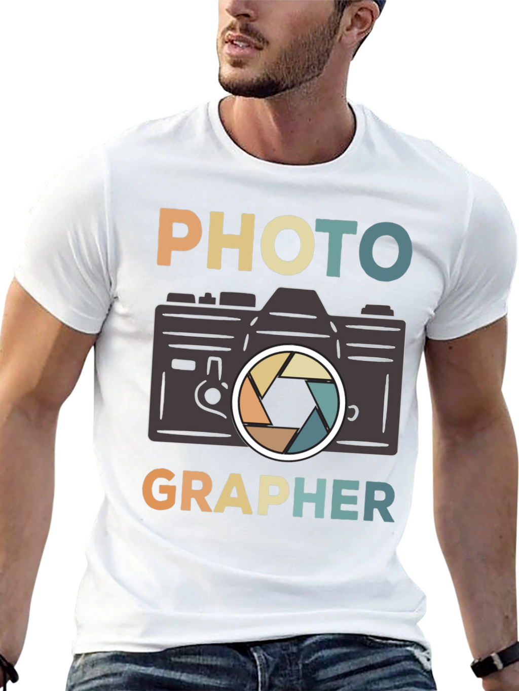 Photographer Retro Camera Graphic T-Shirt
