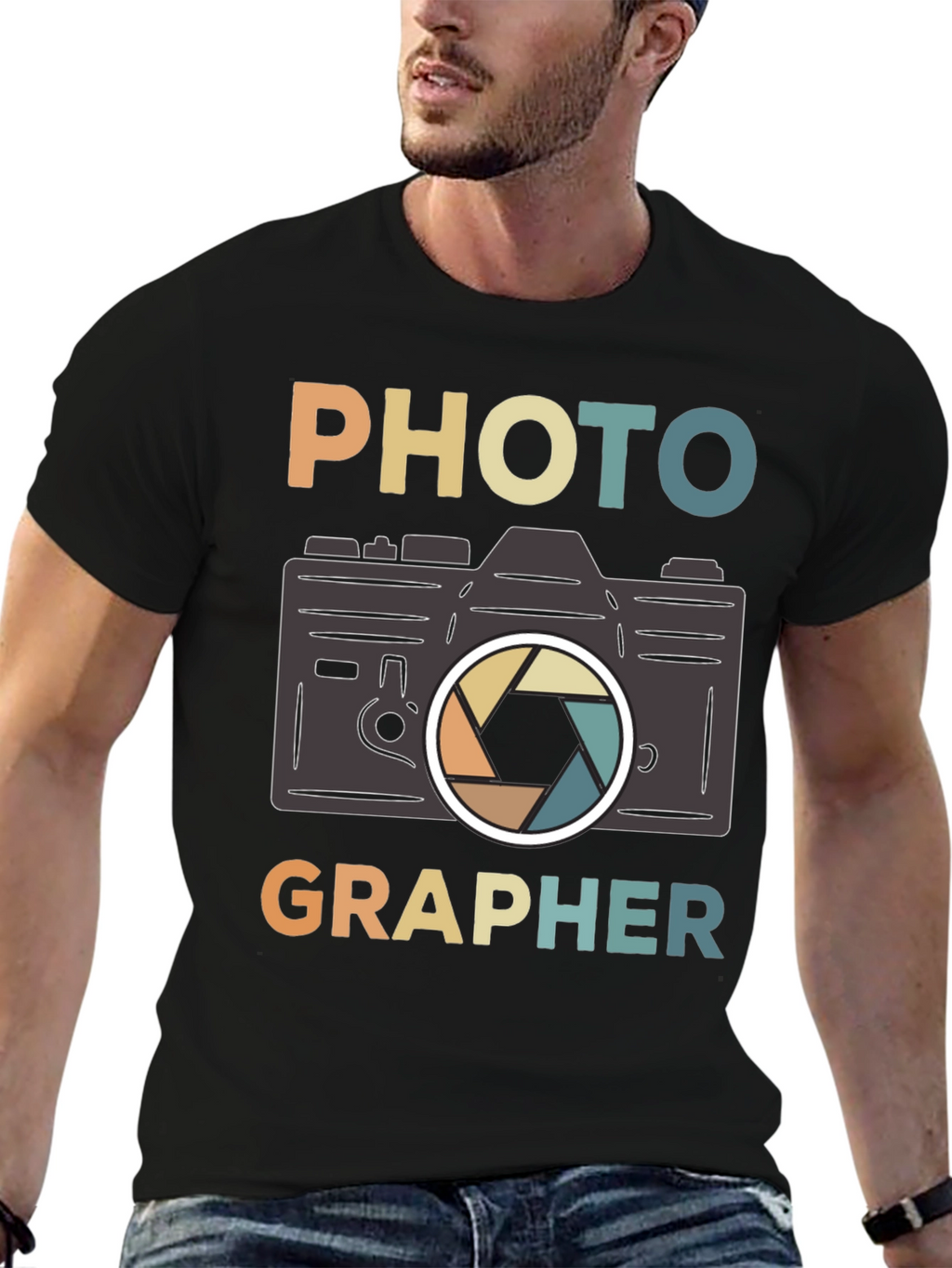 Photographer Retro Camera Graphic T-Shirt