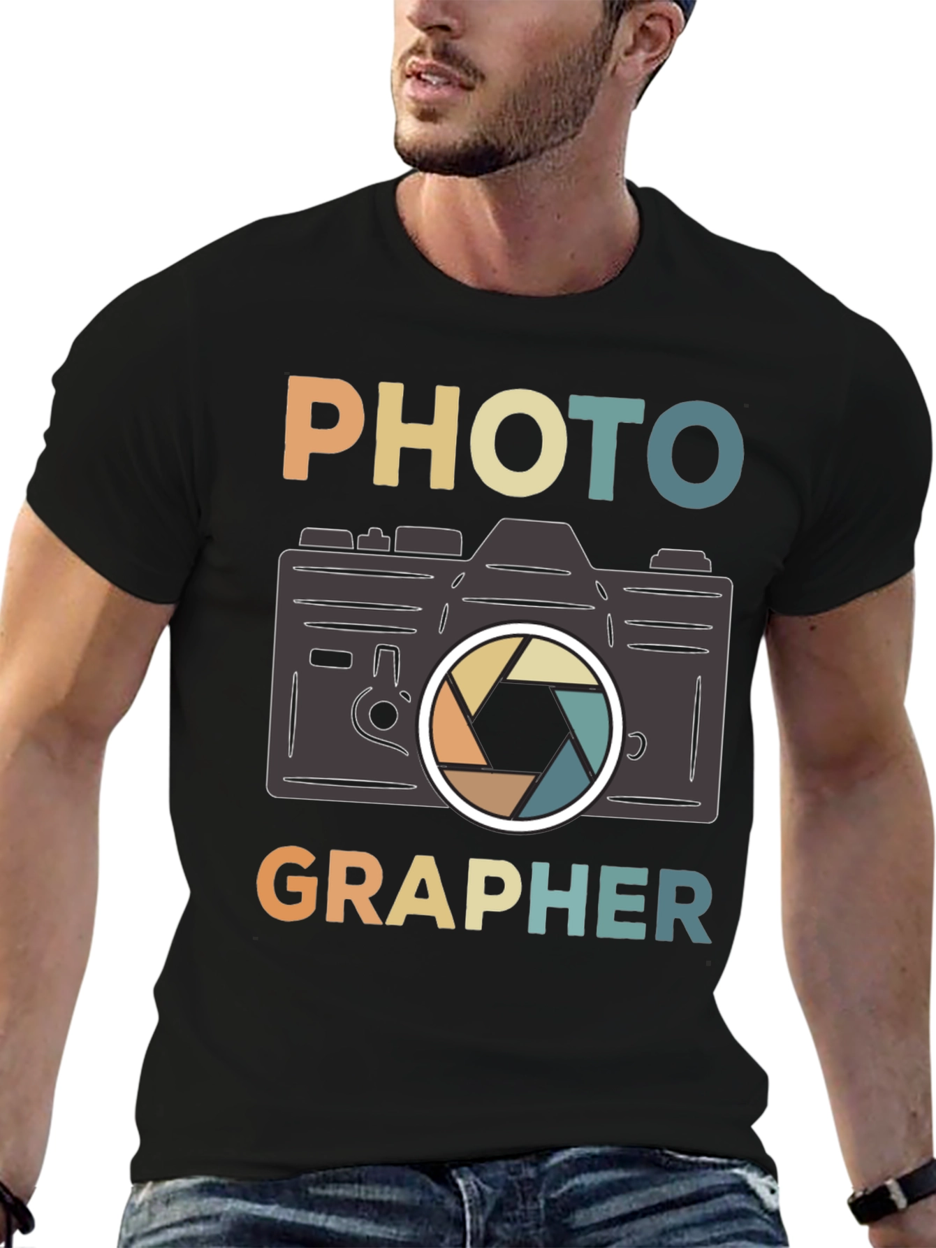 Photographer Retro Camera Graphic T-Shirt