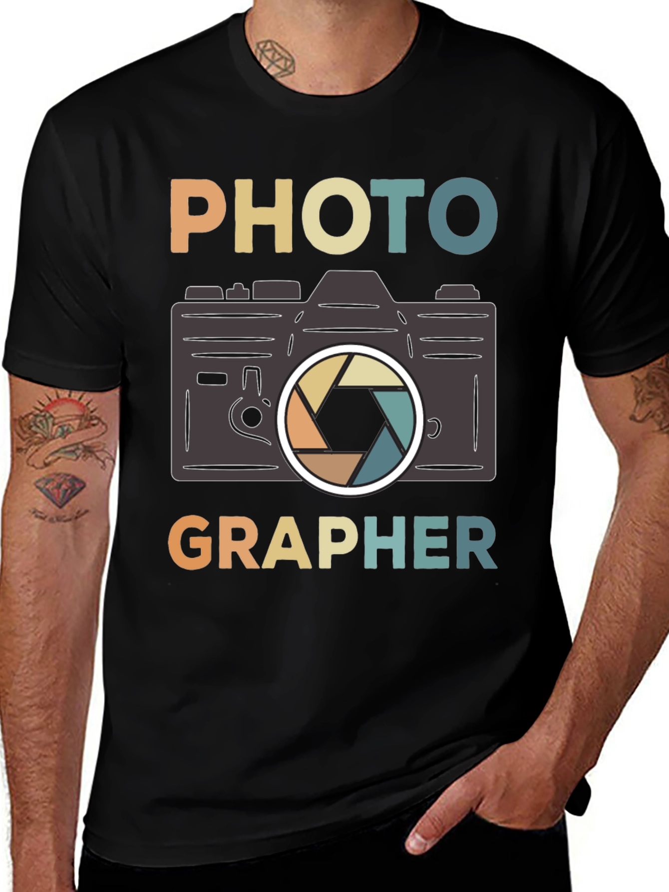 Photographer Retro Camera Graphic T-Shirt