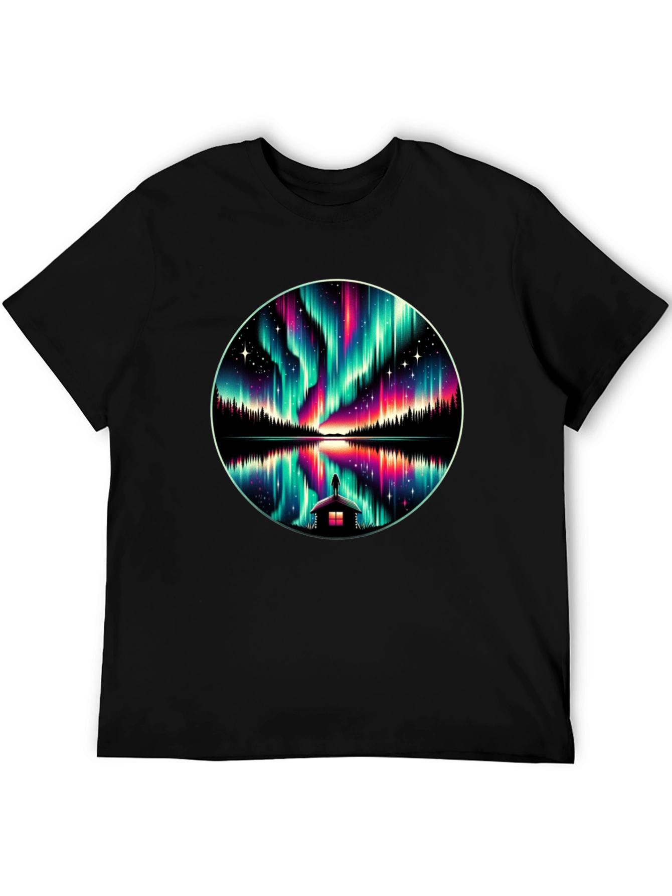 Aurora Borealis Reflection T-Shirt