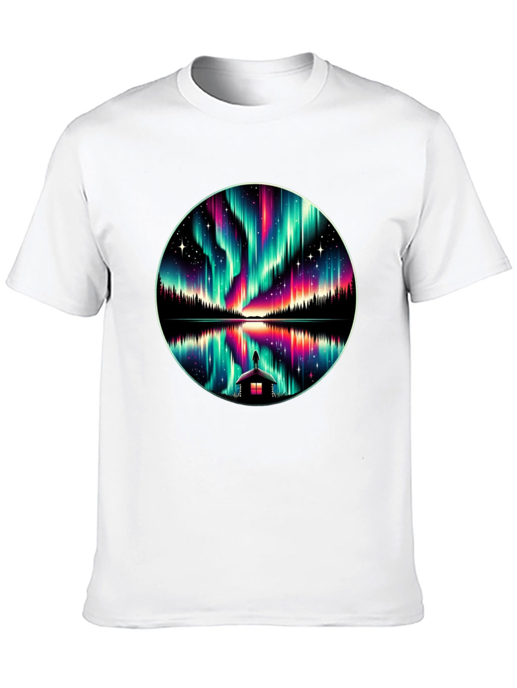 Aurora Borealis Reflection T-Shirt
