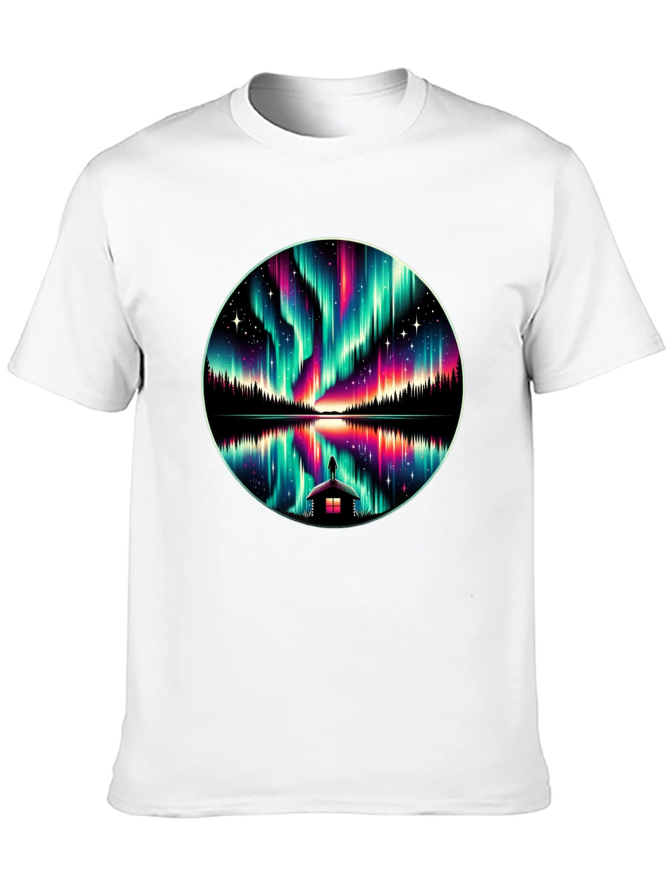 Aurora Borealis Reflection T-Shirt