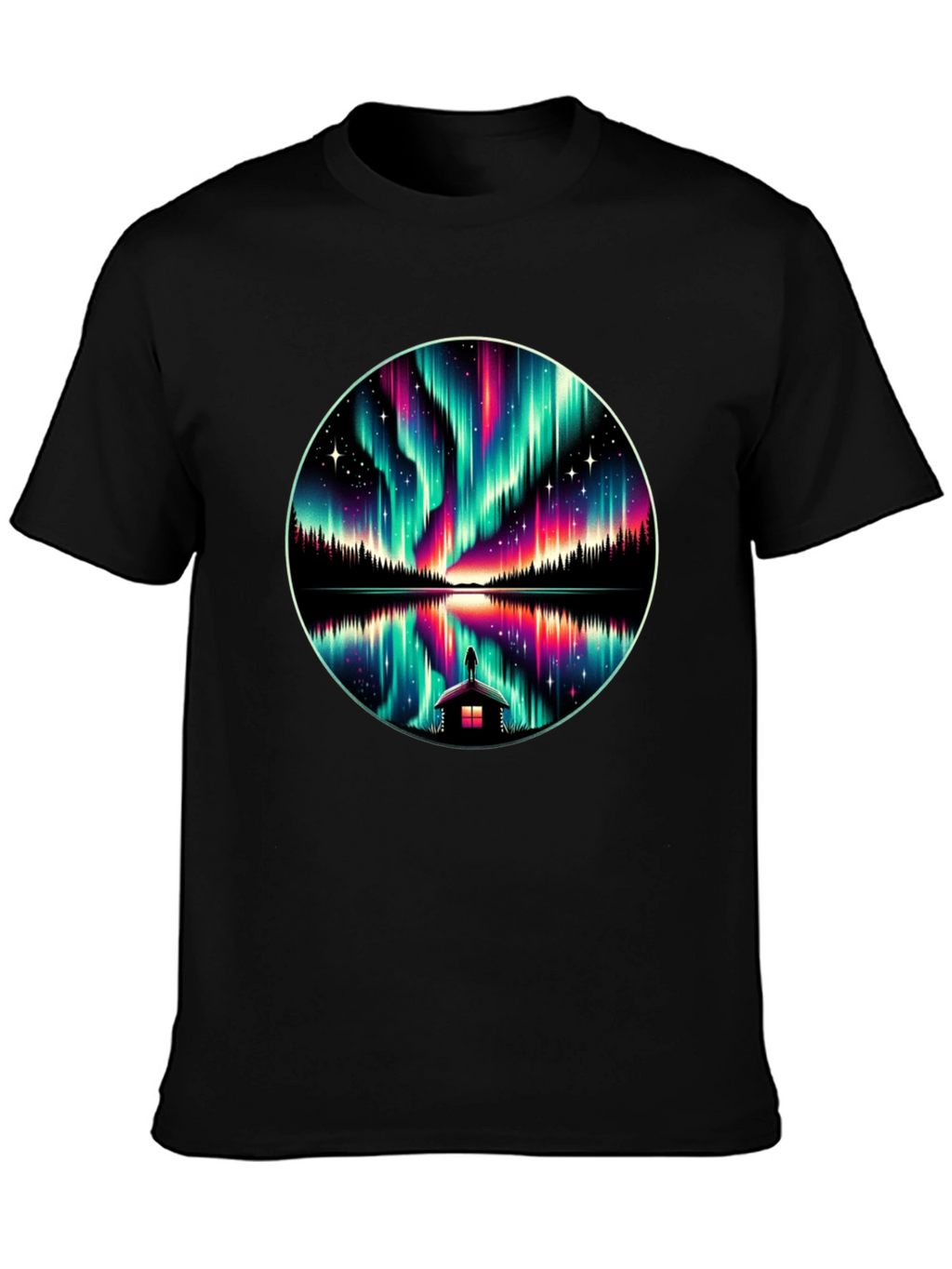 Aurora Borealis Reflection T-Shirt