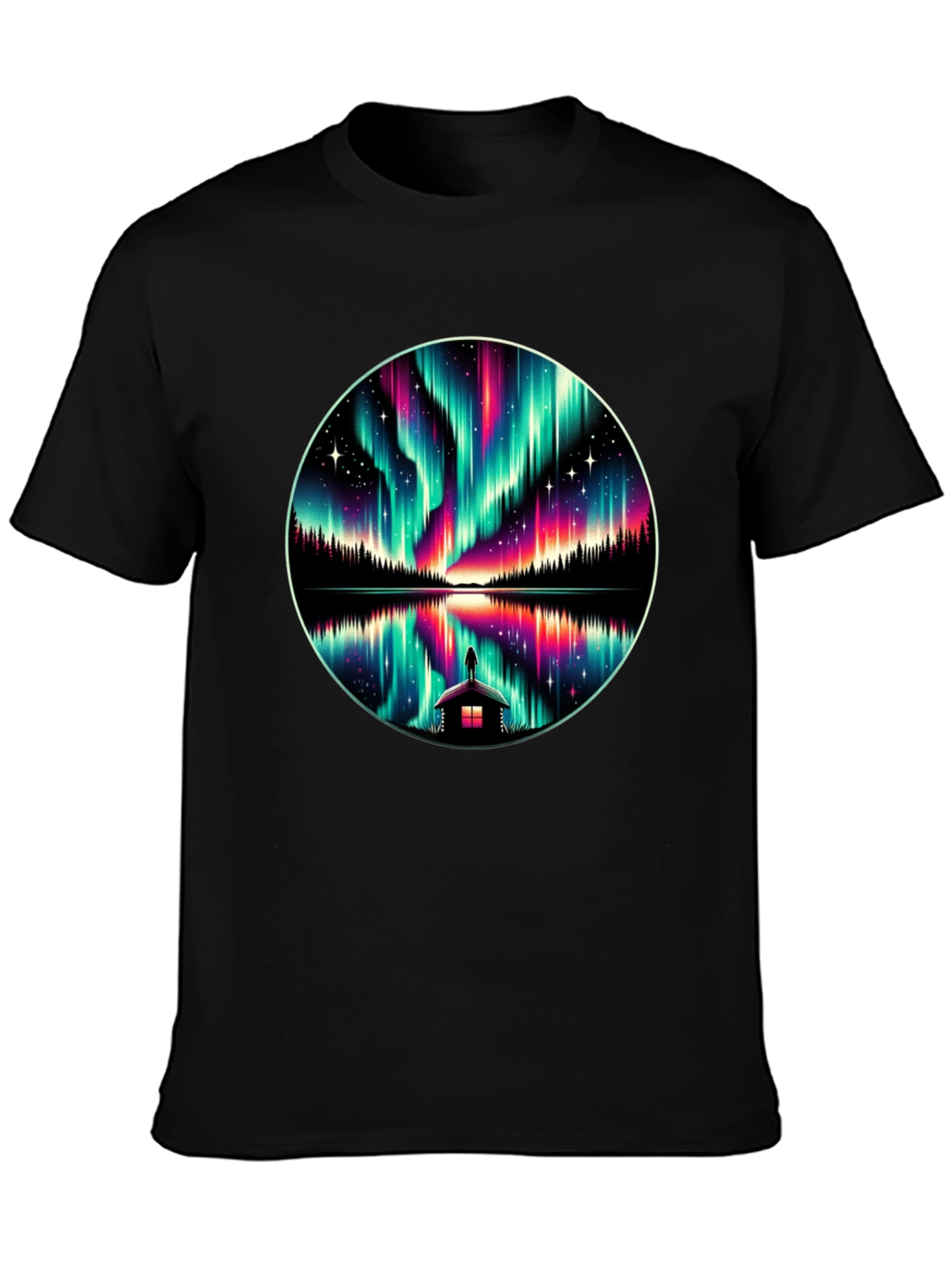 Aurora Borealis Reflection T-Shirt