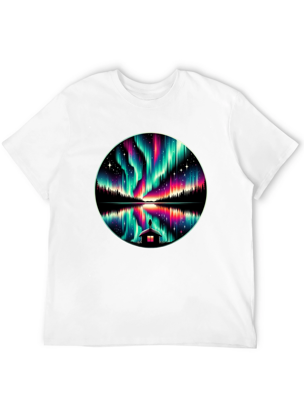 Aurora Borealis Reflection T-Shirt