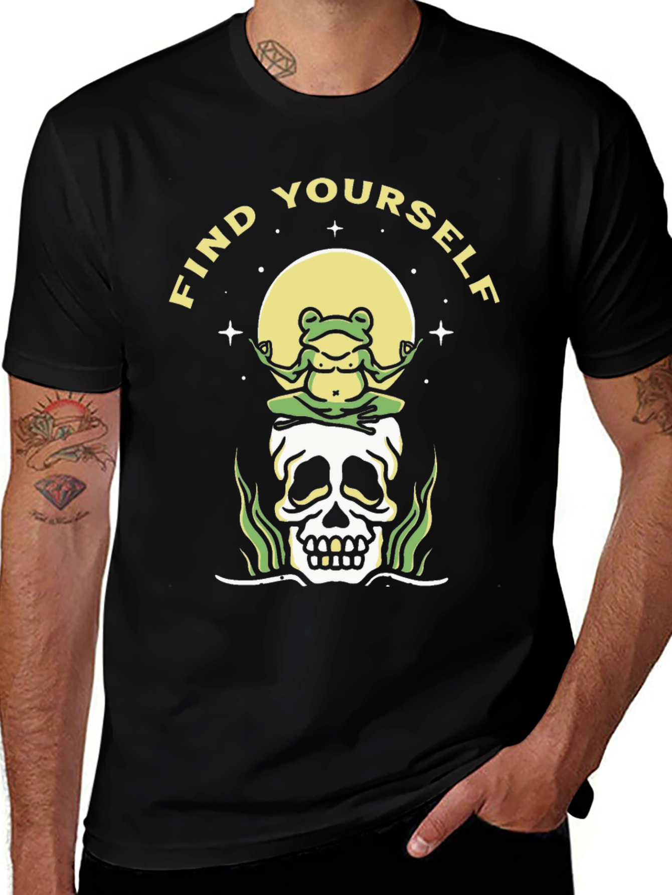 Find Yourself Frog Skull T-Shirt