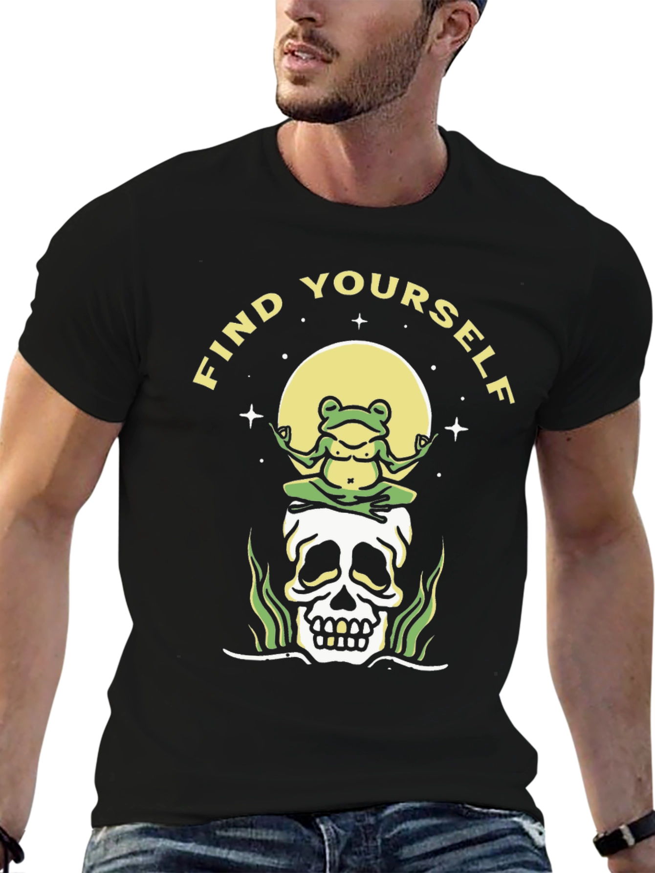Find Yourself Frog Skull T-Shirt