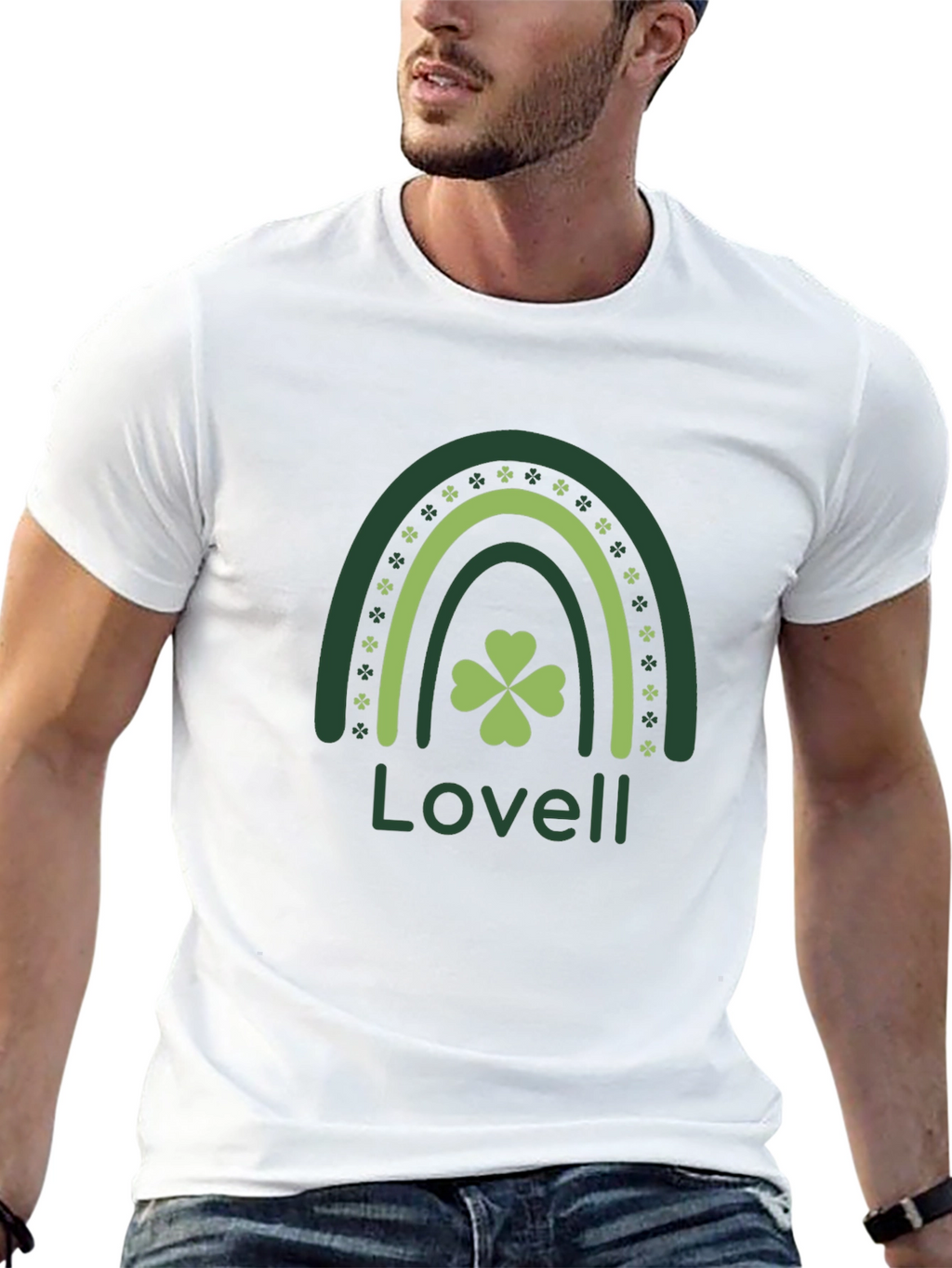 St. Patricks Day Clover Rainbow T-Shirt