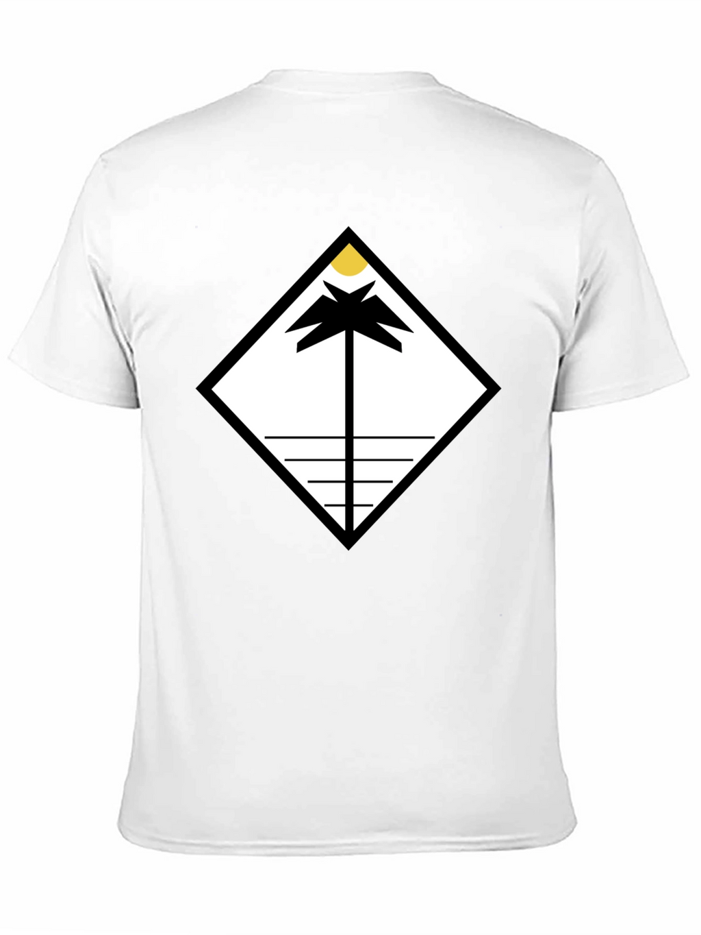 Geometric Palm Tee - Modern Minimalist Design