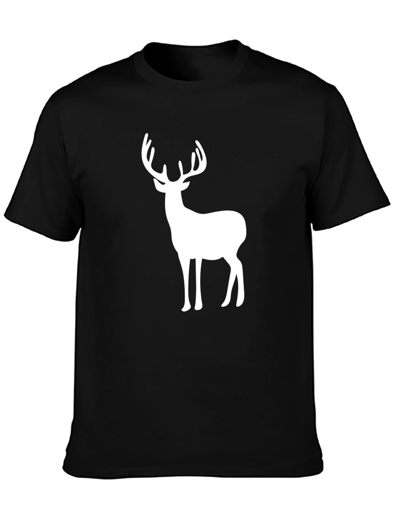 Deer Graphic Tee - Mens Black T-Shirt