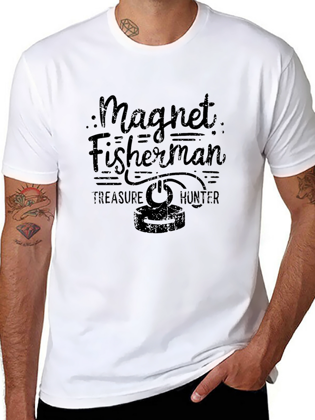 Magnet Fisherman Treasure Hunter T-Shirt
